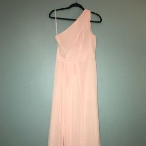 Long blush dress